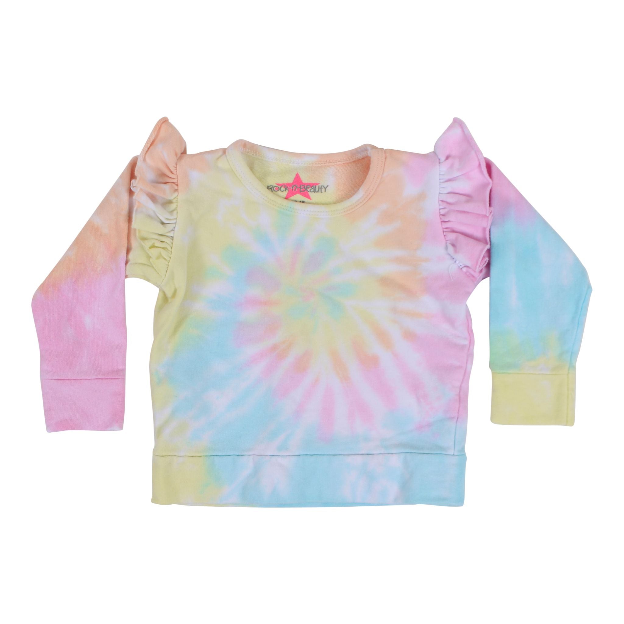 Tie Dye Sweatshirt with Ruffle - Denny's