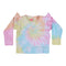 Tie Dye Sweatshirt with Ruffle - Denny's