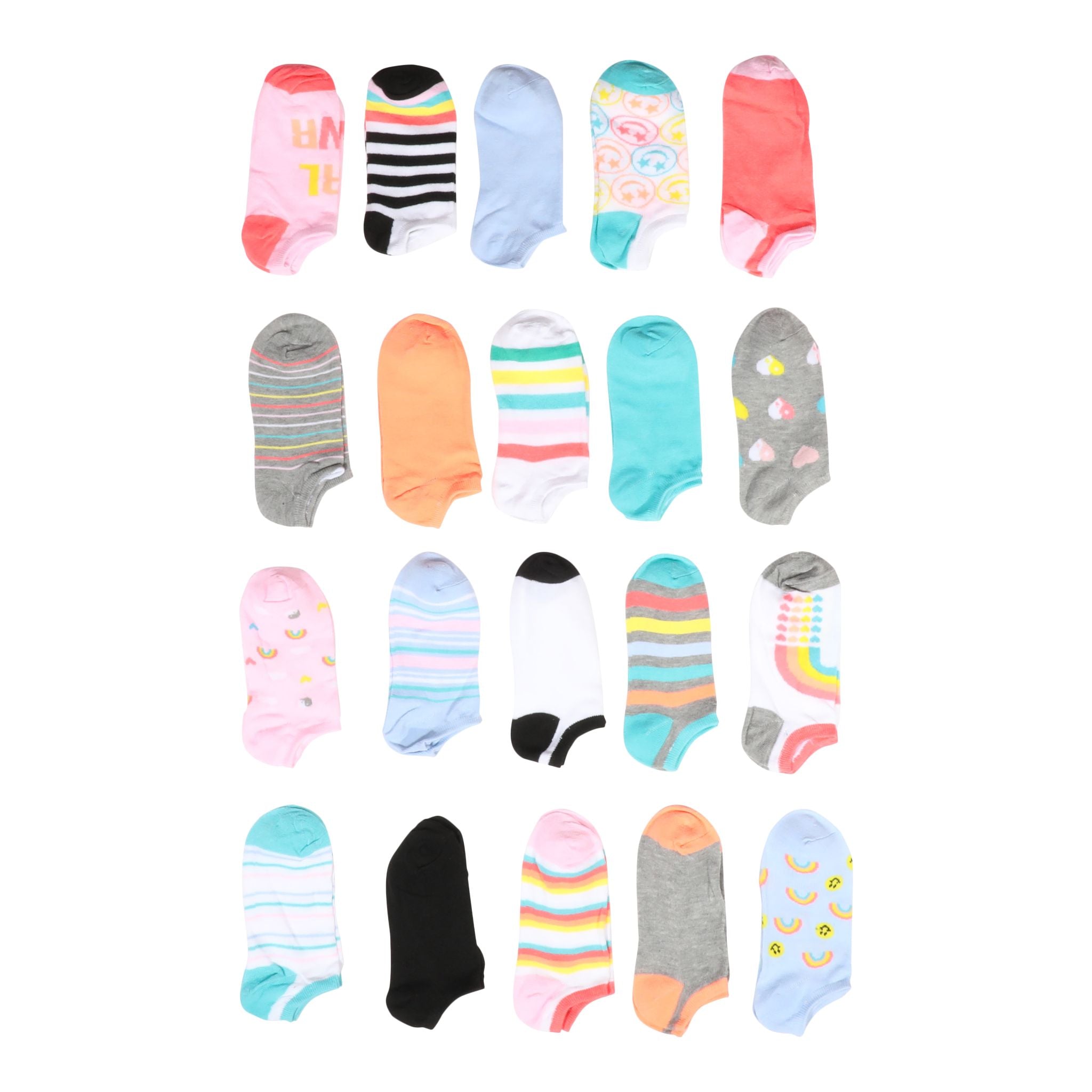 Mixed Icons 20pk No Show Sock - Denny's