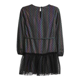 Luster Dot Tie Waist Dress - Denny's