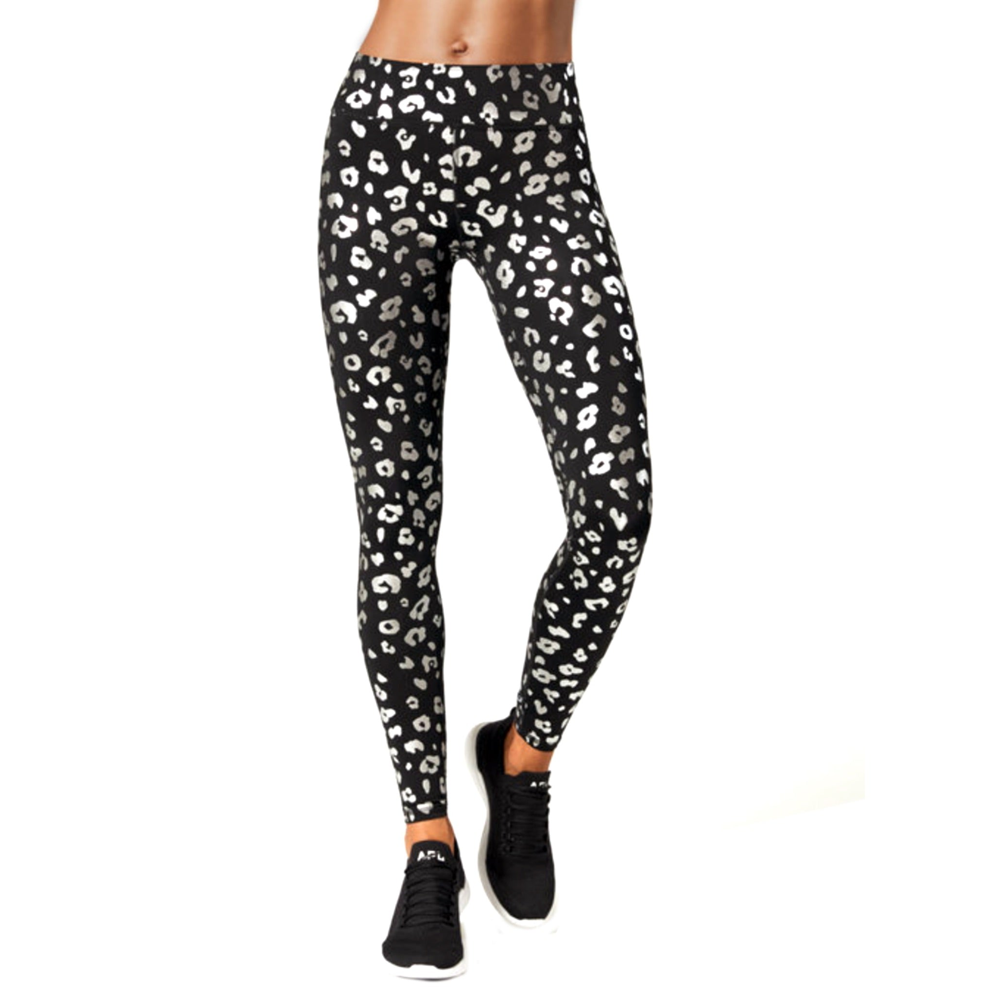 Silver Cheetah Foil Legging - Denny's