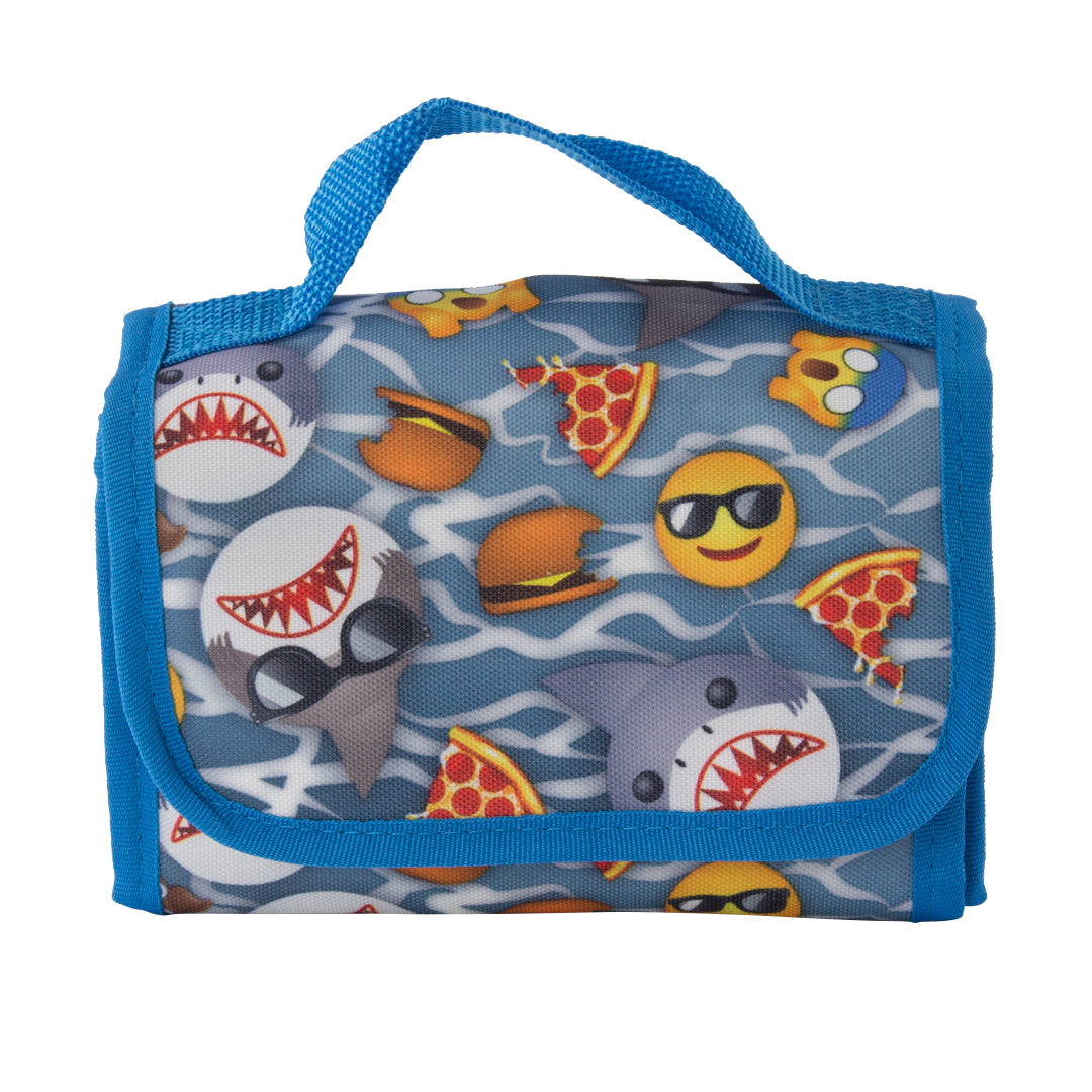 Five Piece Shark Emoji Boys Backpack Set - Denny's
