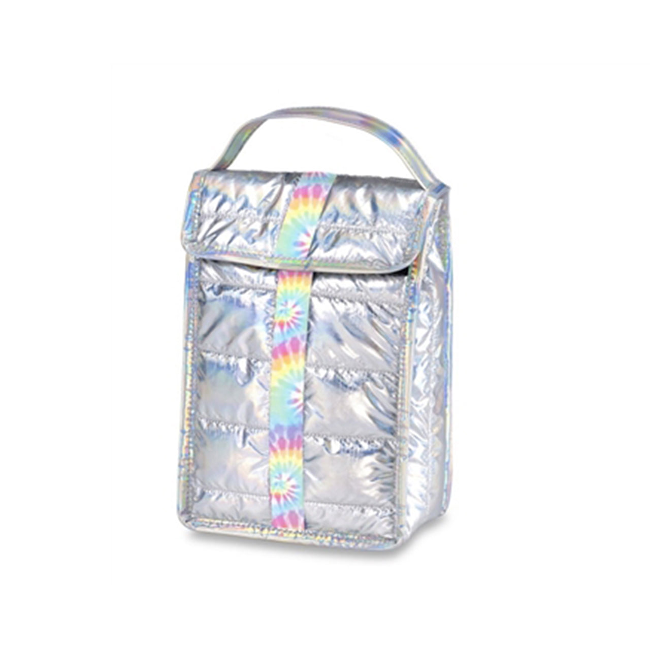 Silver Puffer with Tie Dye Snack Bag - Denny's