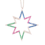 Open Star Rainbow Necklace - Denny's