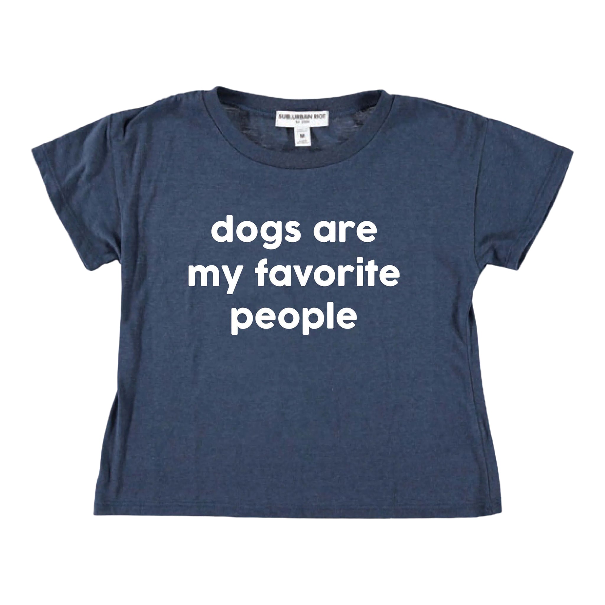 Dog`s Are My Favorite Crop Tee - Denny's