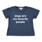 Dog`s Are My Favorite Crop Tee - Denny's