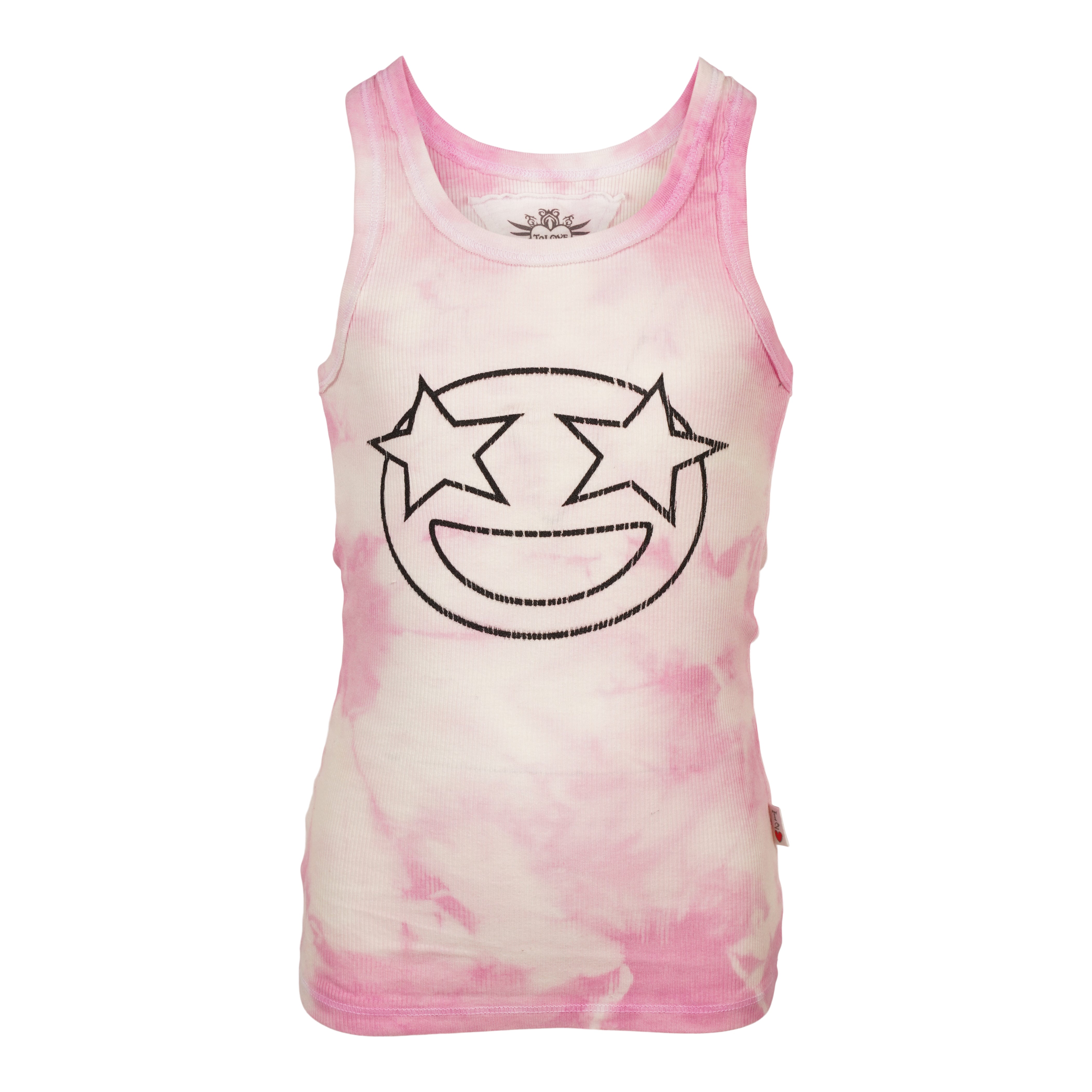Star Eye Smiley Tie Dye Tank - Denny's