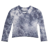 Keyhole Tie Dye Long Sleeve Shirt - Denny's