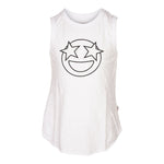 Star Eye Smiley Raw Edge Tank - Denny's