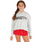 Long Sleeve Raw Edge Hoody with What - Denny's
