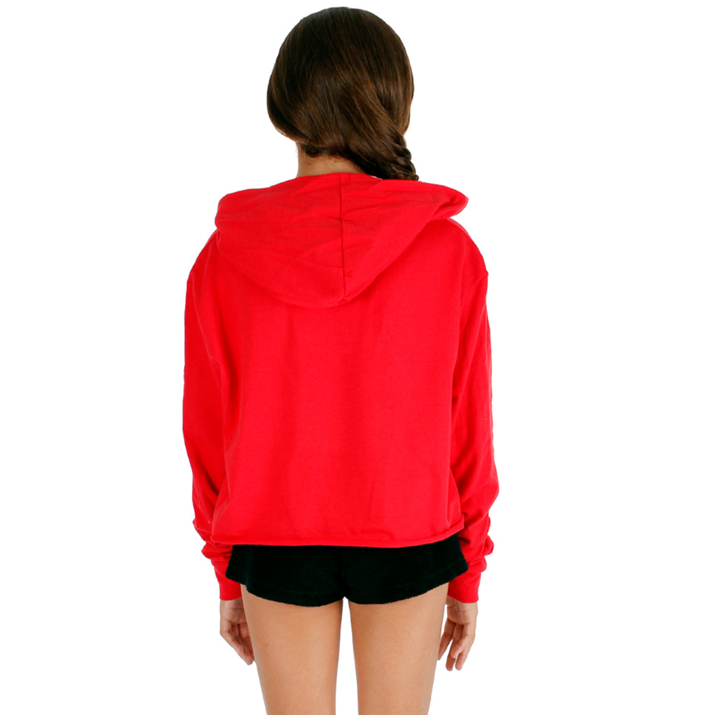Long Sleeve Raw Edge Hoody with What - Denny's