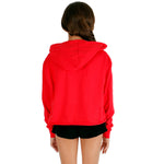 Long Sleeve Raw Edge Hoody with What - Denny's