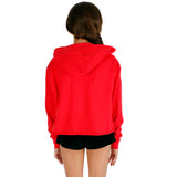 Long Sleeve Raw Edge Hoody with What - Denny's