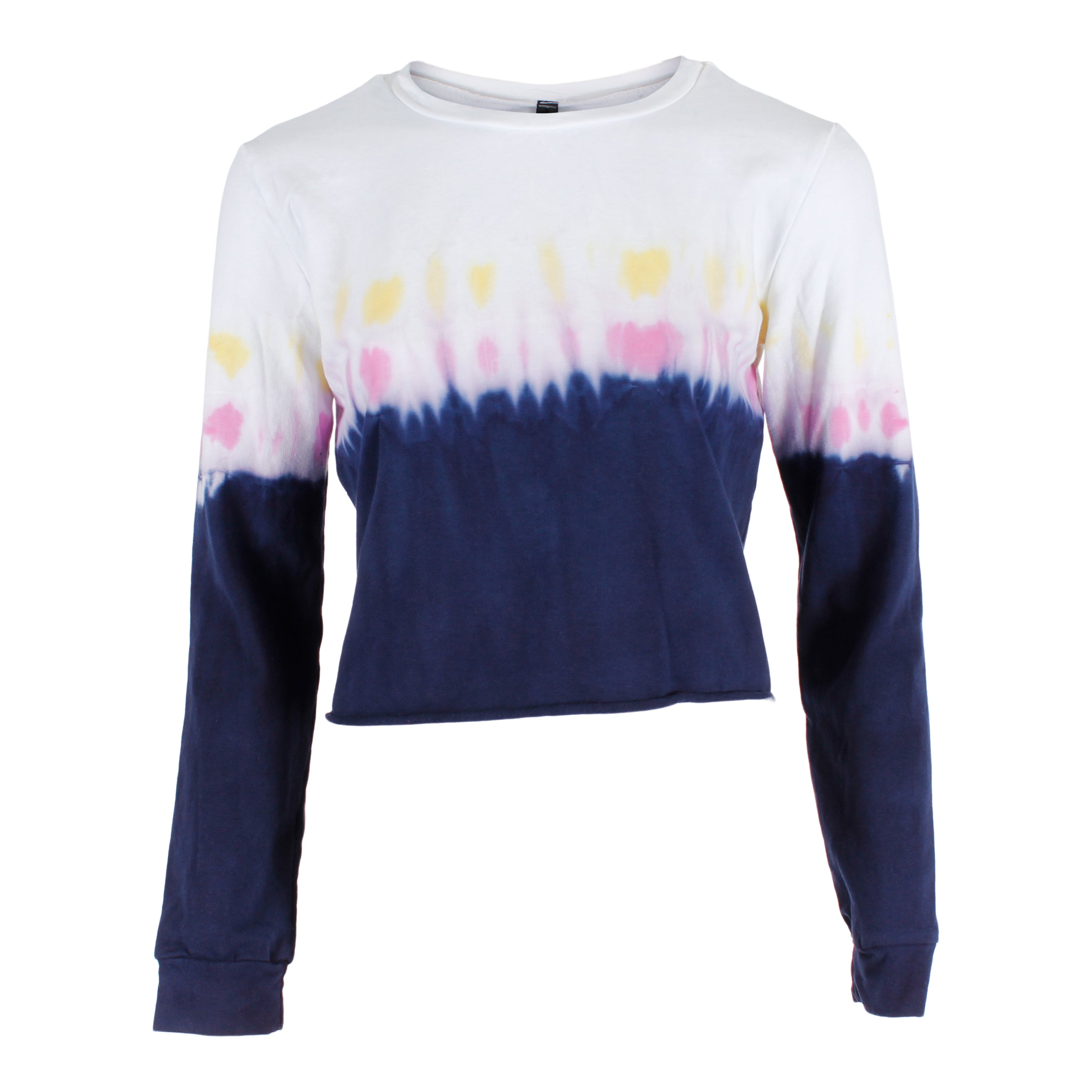Long Sleeve Crop Dip Dyed Sweatshirt - Denny's