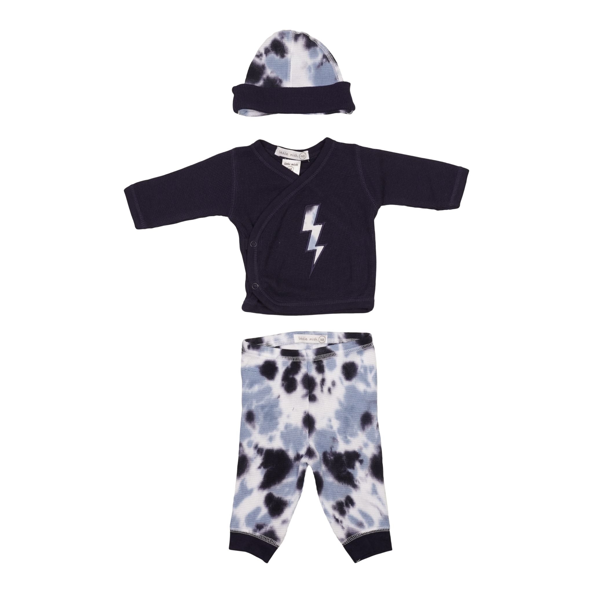 3 Piece Navy Tie Dye Take Home - Denny's