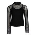 Long Sleeve Mesh Top - Denny's