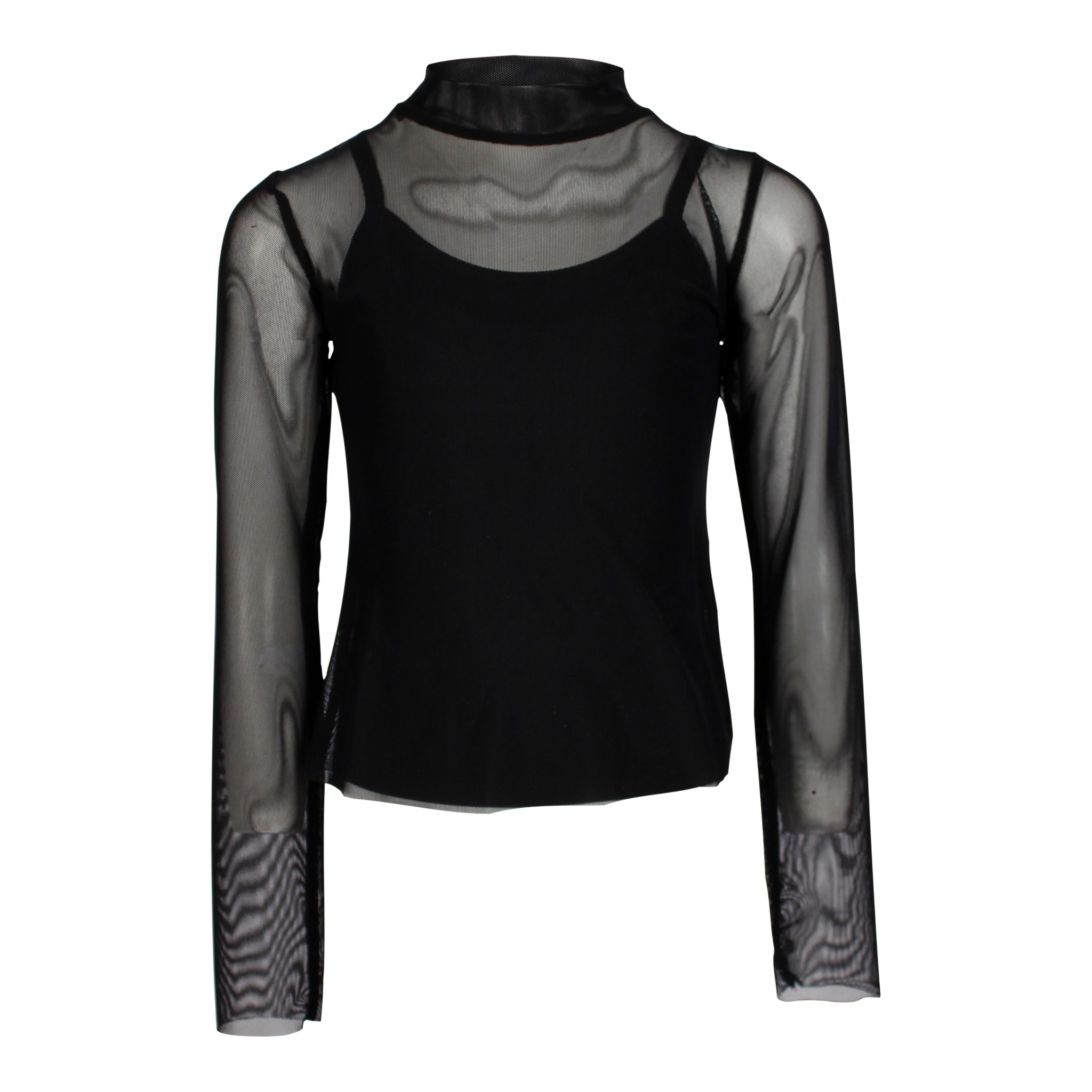 Long Sleeve Mesh Top - Denny's