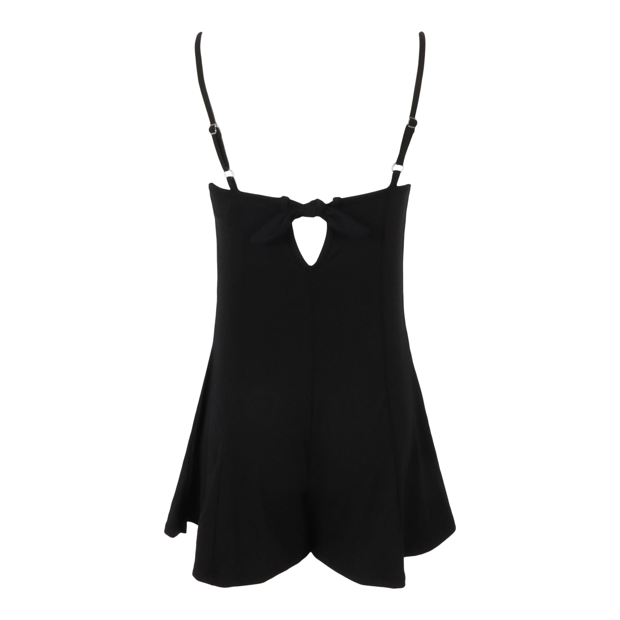 French Terry Romper With Back Tie - Denny's