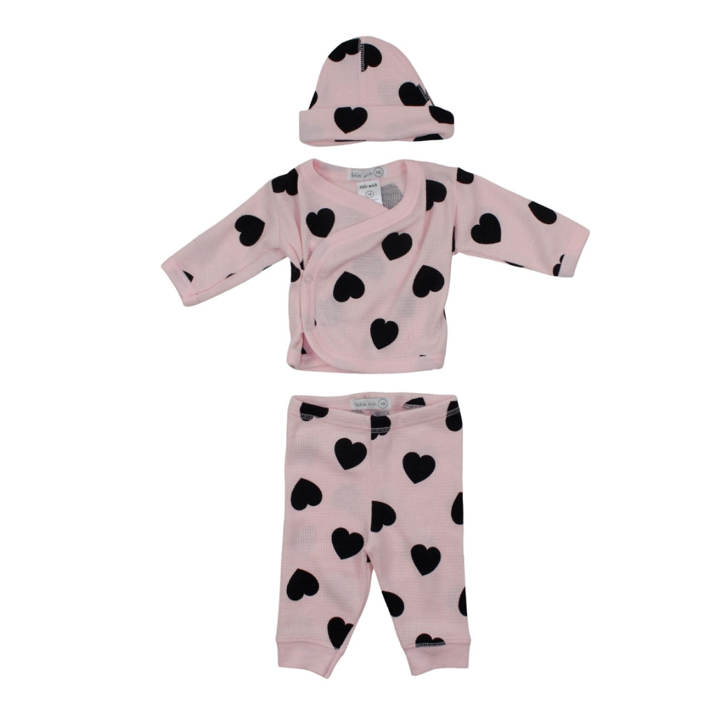 Take Home Three Piece Set with Hearts - Denny's