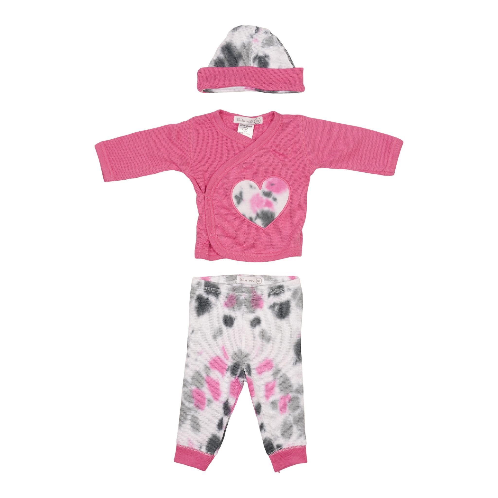 3 Piece Pink Tie Dye Take Home - Denny's