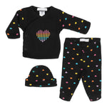 3pc Rainbow Hearts Take Home Set - Denny's