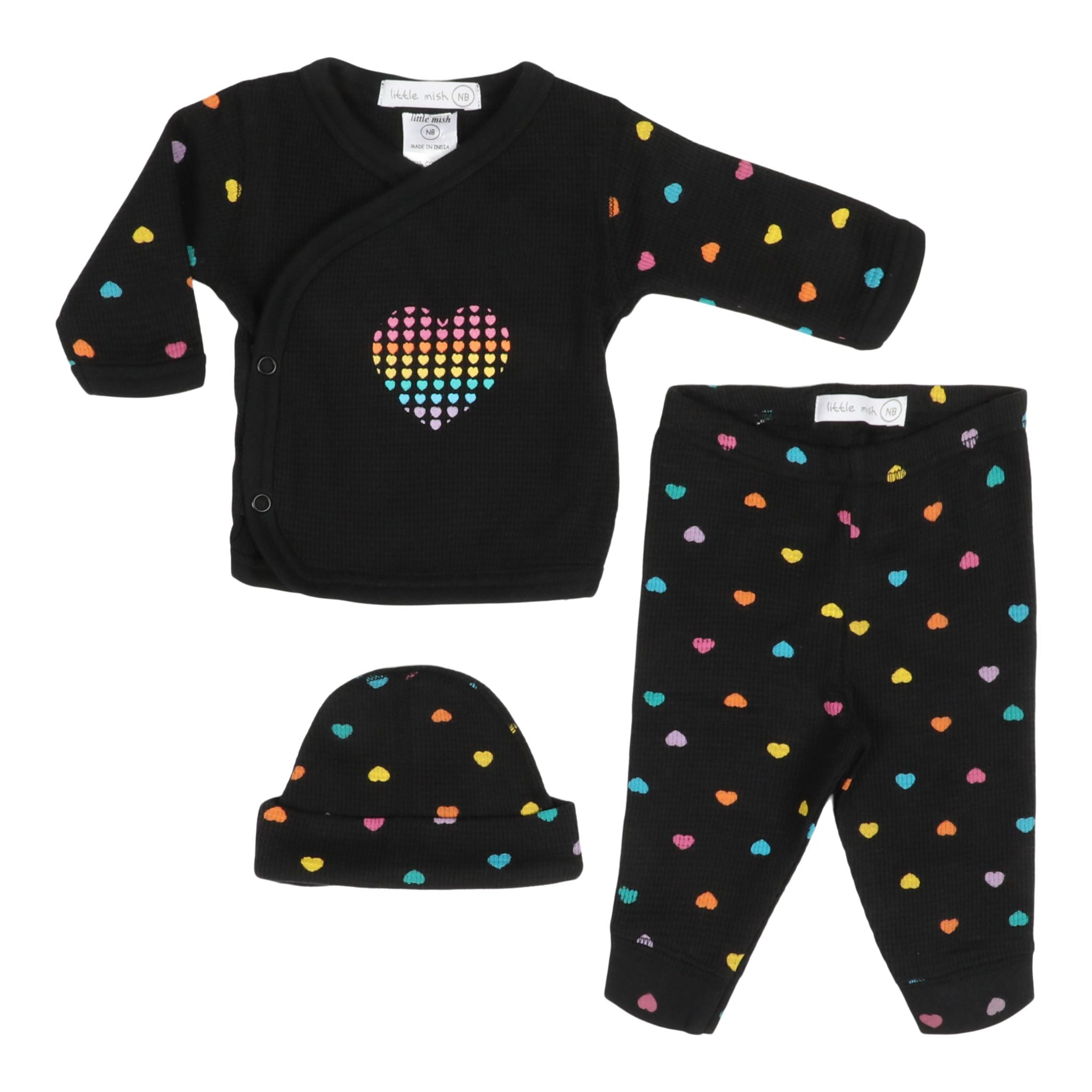 3pc Rainbow Hearts Take Home Set - Denny's