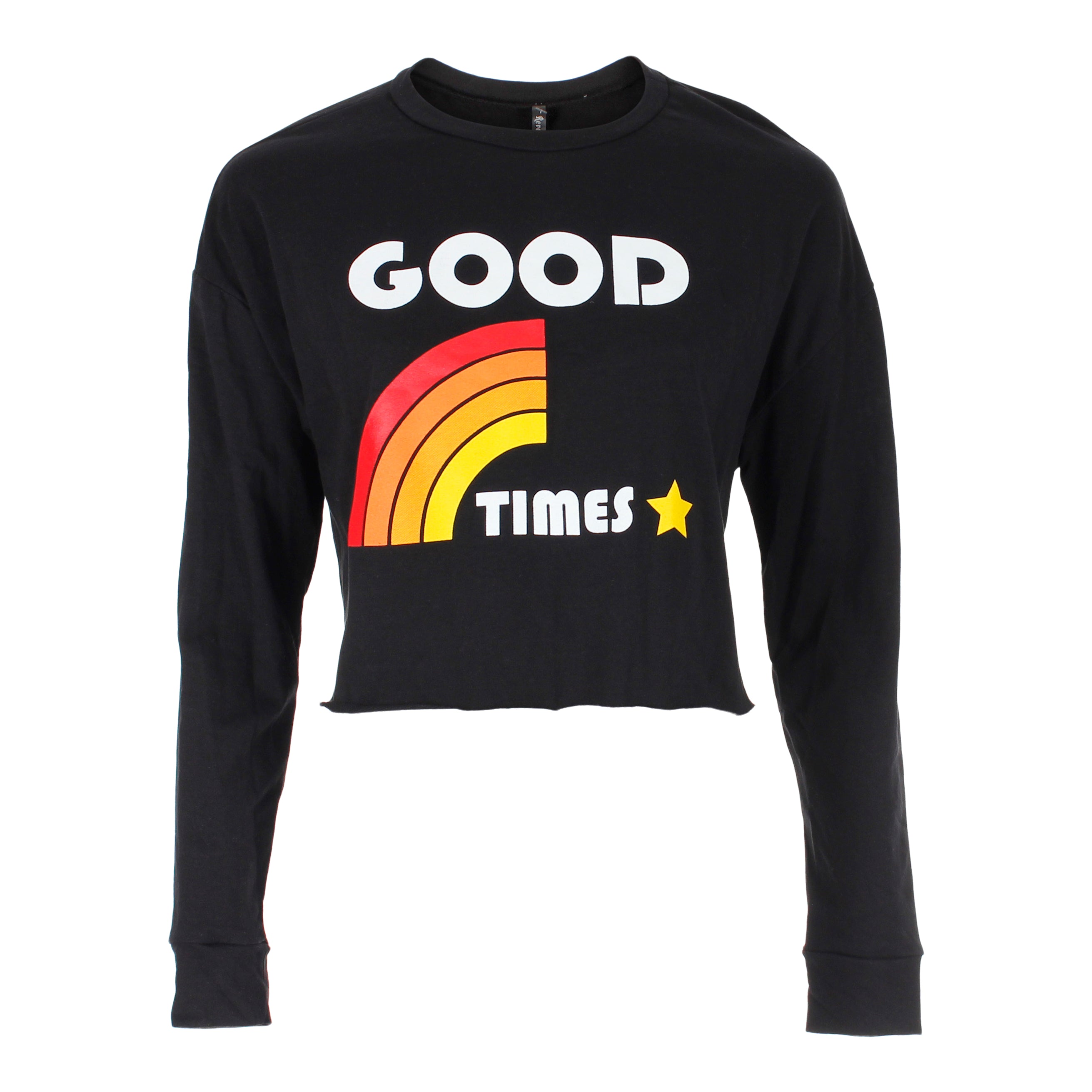 Long Sleeve Good Times Crop Sweatshirt - Denny's