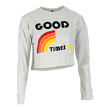 Long Sleeve Good Times Crop Sweatshirt - Denny's