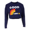 Long Sleeve Good Times Crop Sweatshirt - Denny's