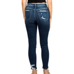 Mid Rise Distressed Cropped Skinny Jean - Denny's
