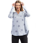 Star Tri Blend Long Sleeve Tee - Denny's