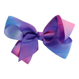 4 Inch Gross Grain Tie Dye Bow Clip - Denny's