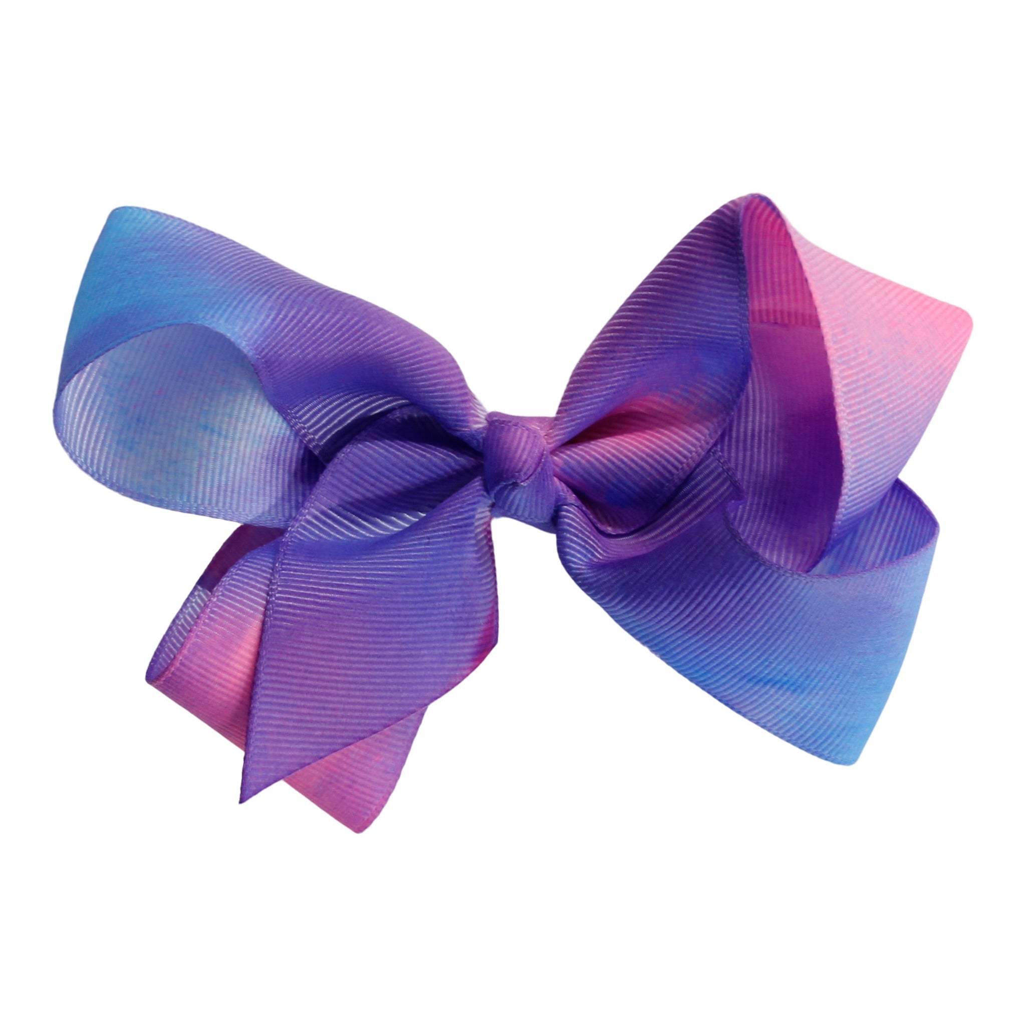 4 Inch Gross Grain Tie Dye Bow Clip - Denny's