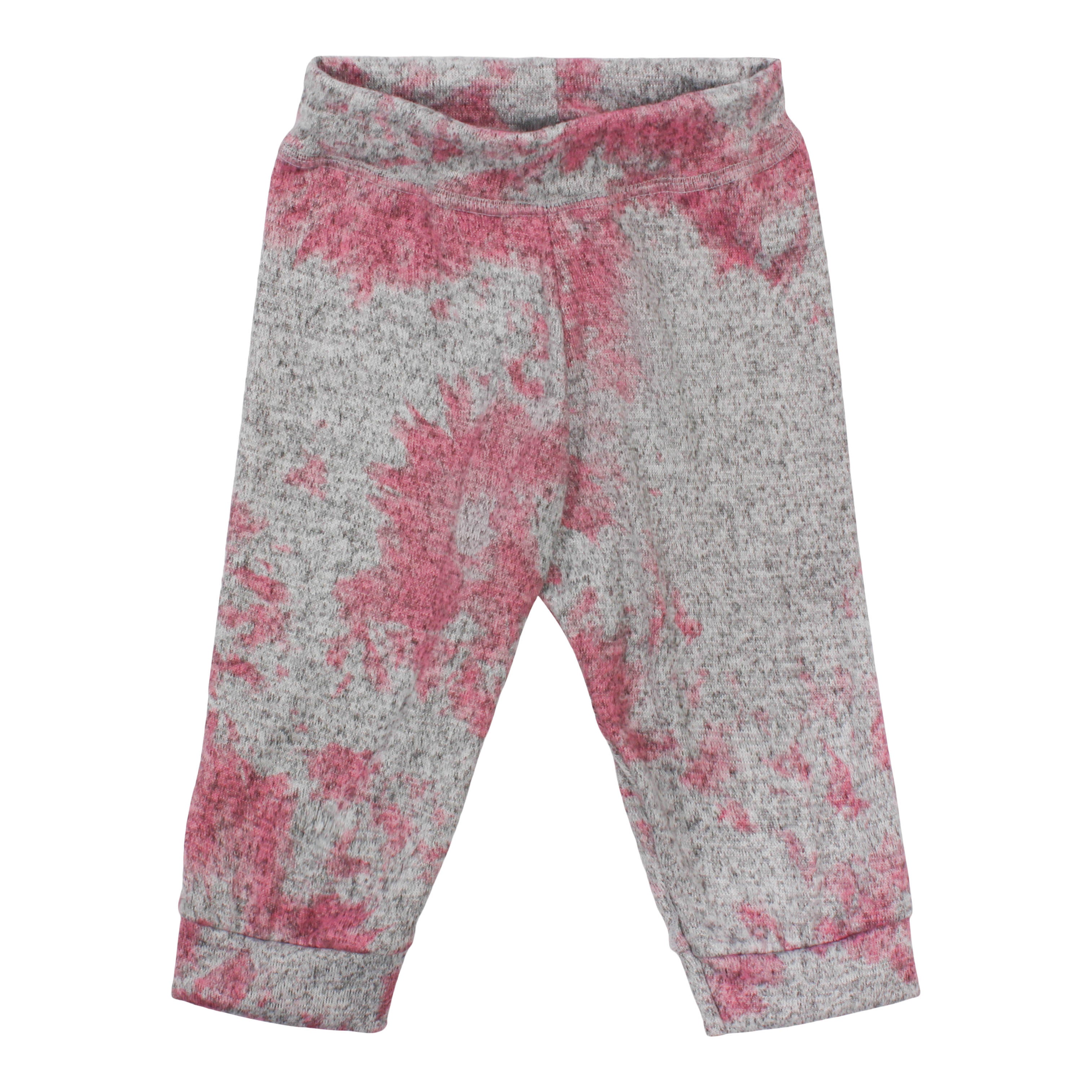 Grey & Pink Hacci Tie Dye Jogger - Denny's