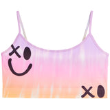Ombre Tie Dye Drippy Smiley Bra Cami - Denny's