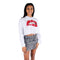 Sequin Lip Crop Hoodie - Denny's
