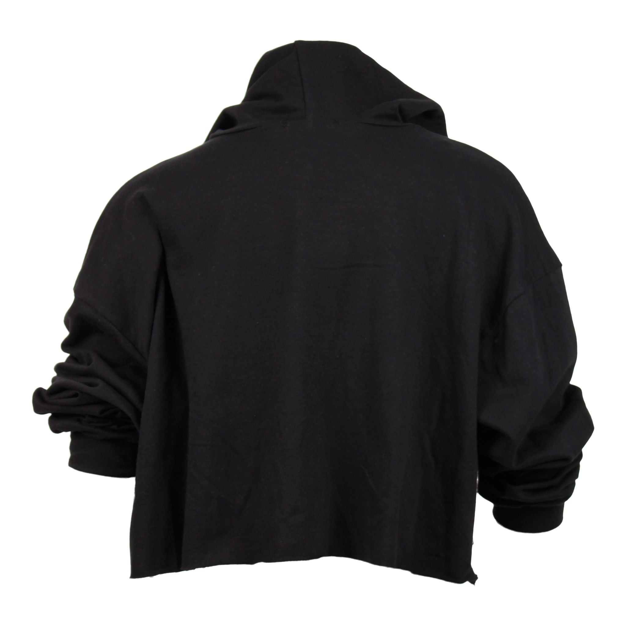 Sequin Lip Crop Hoodie - Denny's