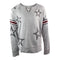 Cut Neck Sweatshirt Allover Star Taping Arm - Denny's