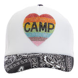 Love Camp Bandana Trucker Hat - Denny's