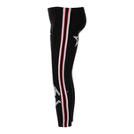 Legging with Black White and Red Taping White Star - Denny's