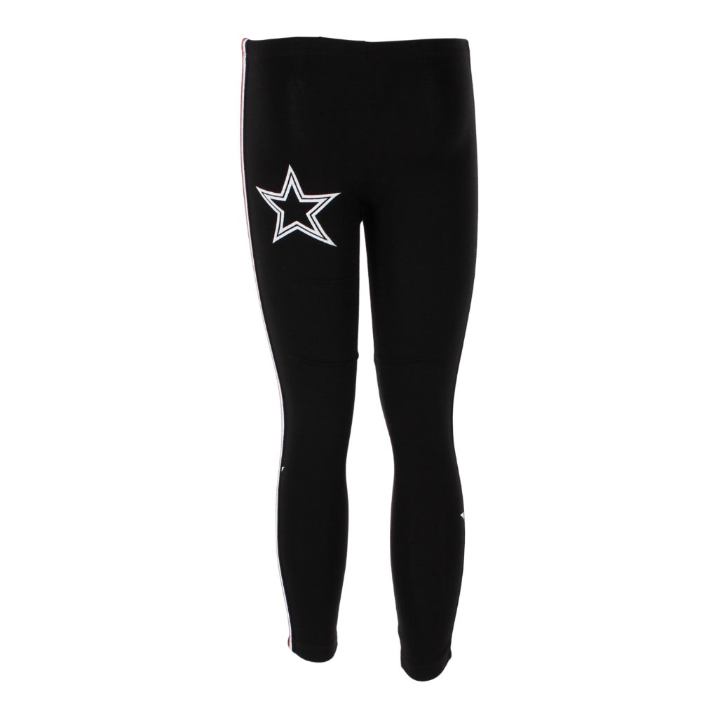 Legging with Black White and Red Taping White Star - Denny's