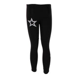 Legging with Black White and Red Taping White Star - Denny's
