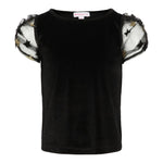 Puff Star Sleeve Velour Top - Denny's