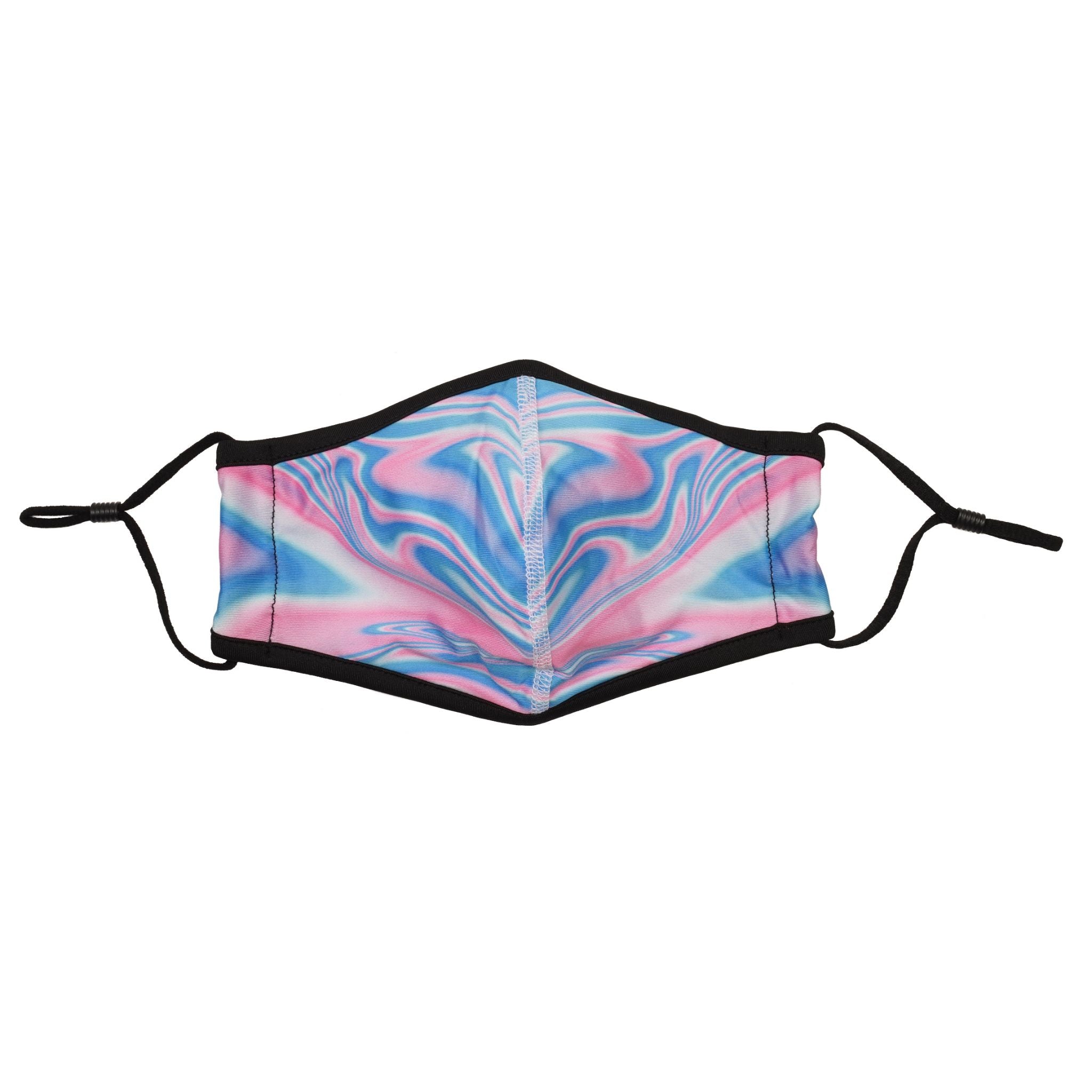 Blue & Pink Swirl Adult Mask - Denny's