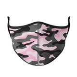 Pink & Grey Camo Adult Mask - Denny's