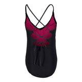 Lace Up Back 1pc Bathingsuit - Denny's