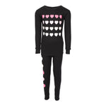 2pc Waffle Pink Hearts - Denny's