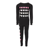 2pc Waffle Pink Hearts - Denny's