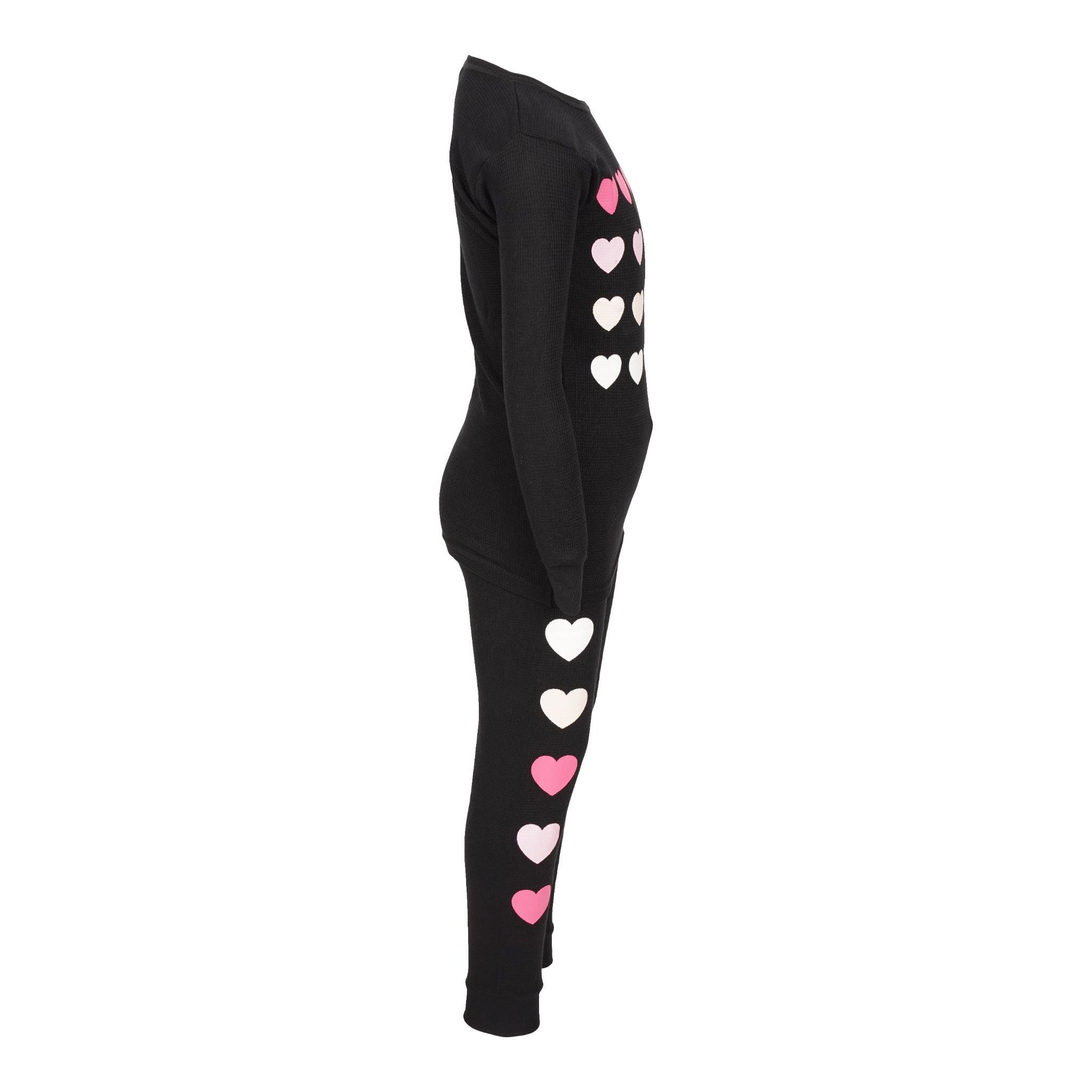 2pc Waffle Pink Hearts - Denny's