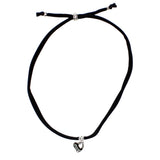 Black Open Heart Choker - Denny's